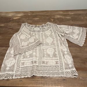 Democracy Womens Boho Crochet Cover Up - Only worn once!
